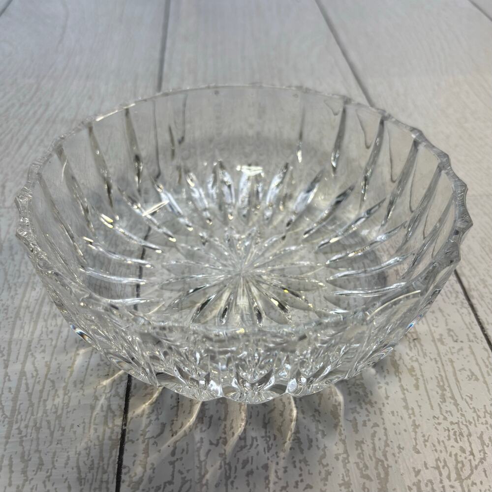 Vintage Cut Glass Candy or Fruit Dish